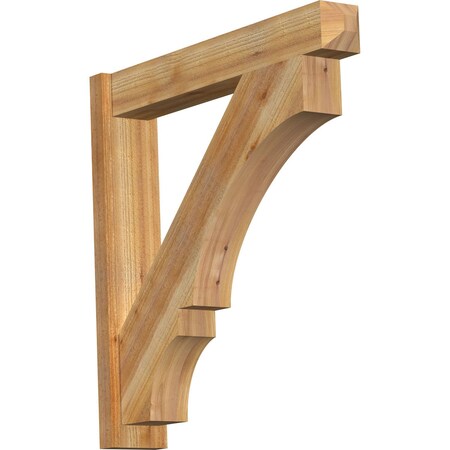 Ekena Millwork Balboa Craftsman Rough Sawn Outlooker, Western Red Cedar, 6"W x 34"D x 34"H OUT06X34X34BOA04RWR